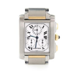Cartier Tank Francaise Two-Tone Chronoflex Watch 2303