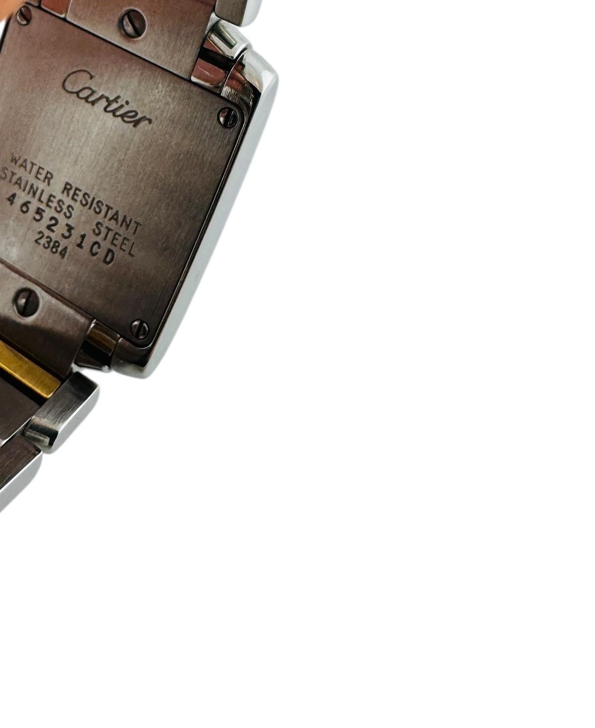 Cartier Tank Francaise Two Tone Ladies Watch 2384 #20815 3