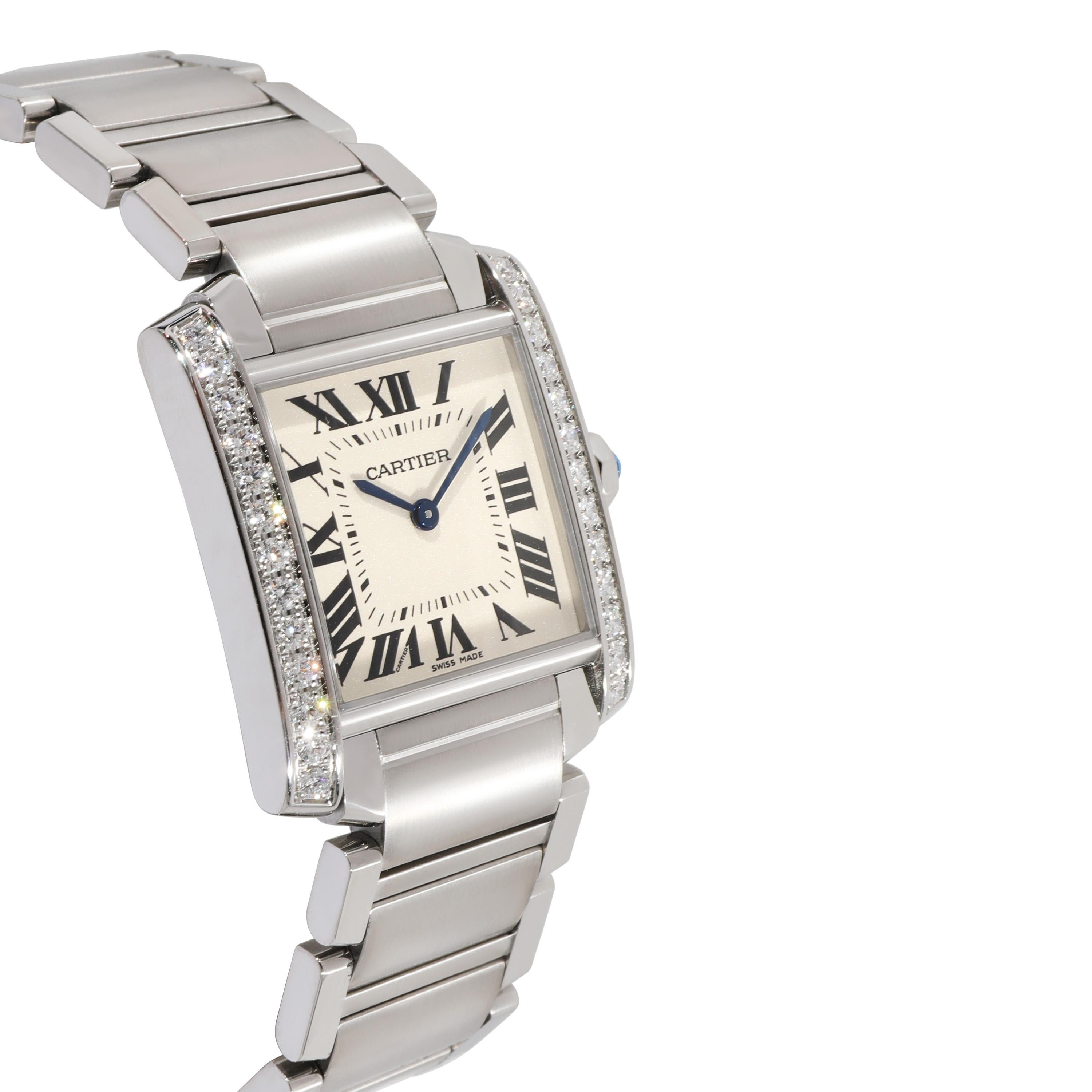 Cartier Tank Francaise W4TA0009 Unisex Watch in Stainless Steel 1