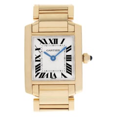 Cartier Tank Francaise W50002N2, White Dial, Certified