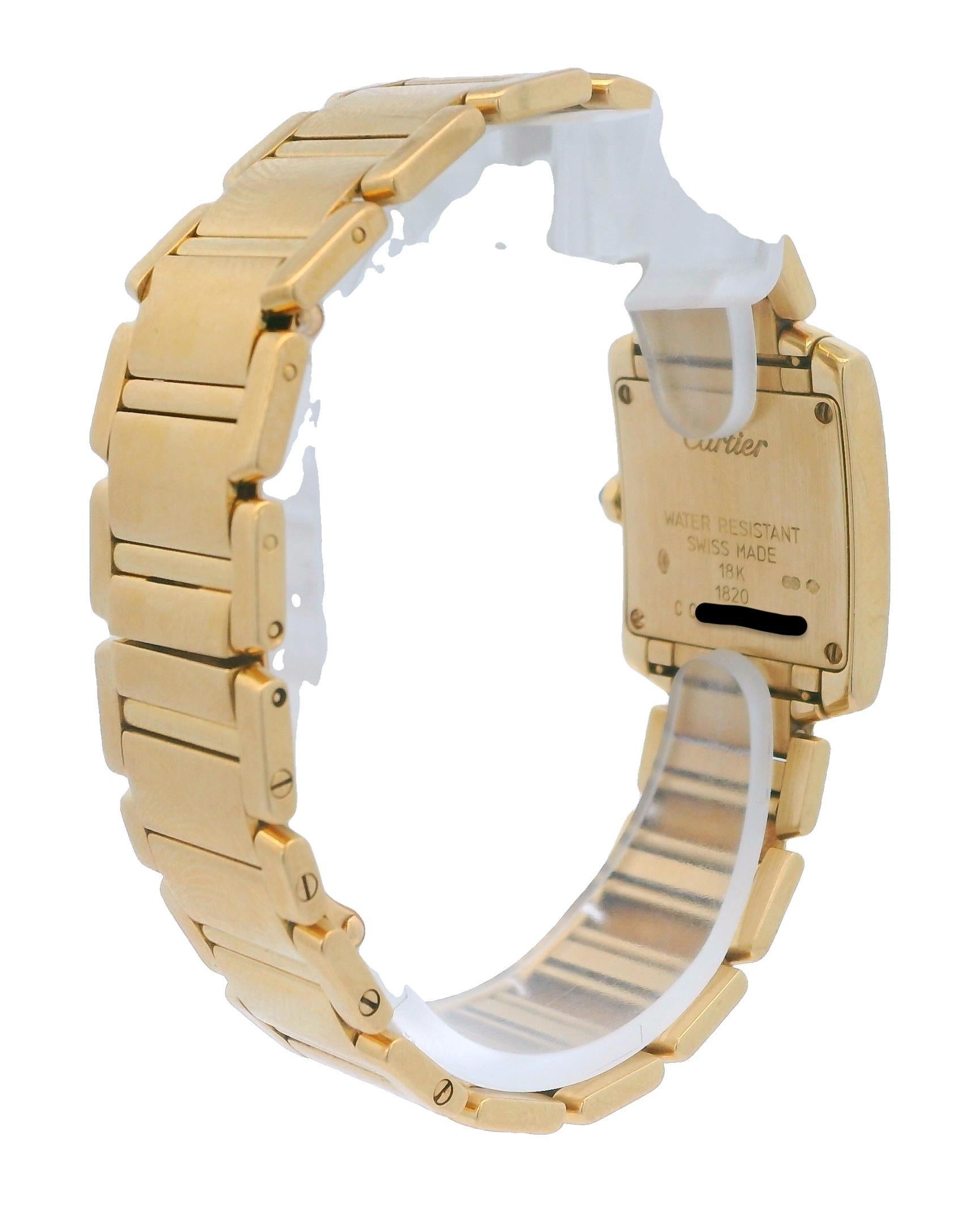 Cartier: Gelbgold-Damenuhr Tank Francaise W50002N2 3