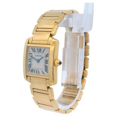 Cartier: Gelbgold-Damenuhr Tank Francaise W50002N2