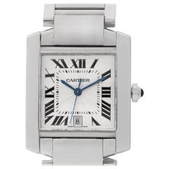 Cartier Tank Francaise W50011S3 18 Karat White Gold Auto Watch