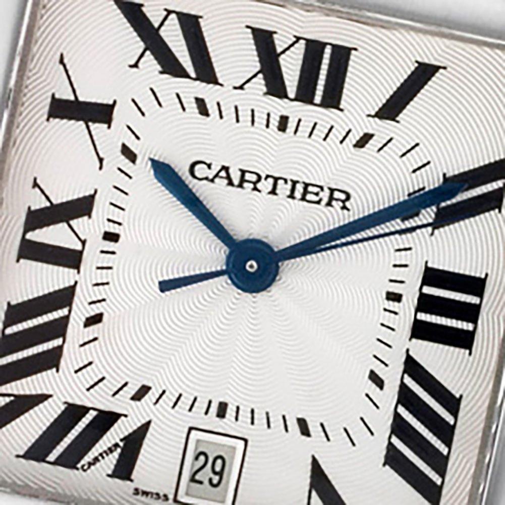 Contemporary Cartier Tank Francaise W50011S3, Silver Dial, Certified