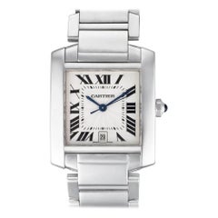 Cartier Tank Francaise W50011S3, Black Dial, Certified and Warranty