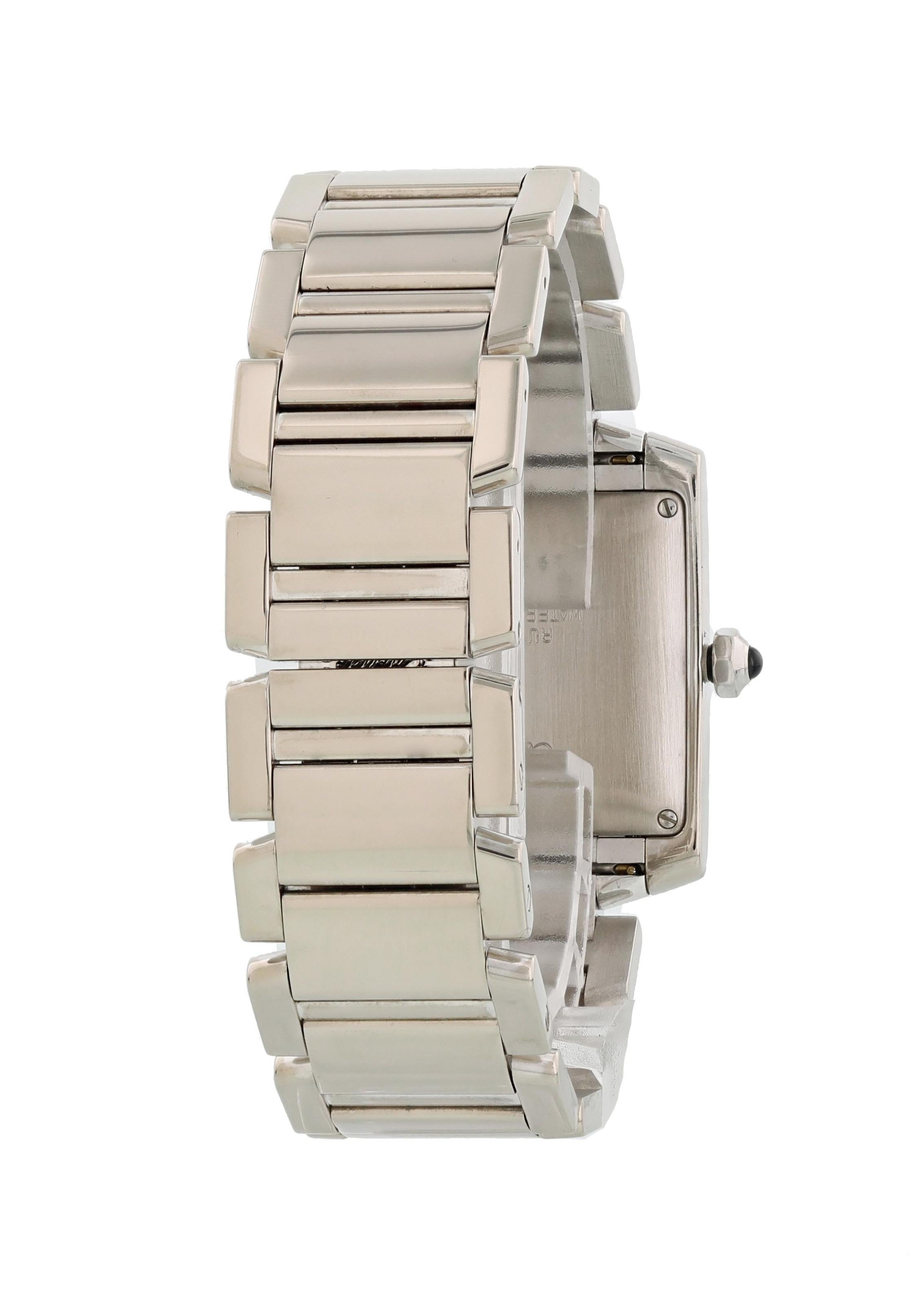 Cartier Tank Francaise W50011S3 Men's Watch Herren im Angebot
