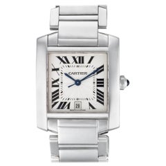 Cartier Tank Francaise W50011S3, Silver Dial, Certified