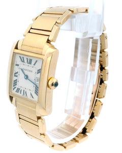 Cartier Tank Française W50014N2 Medium 18K Yellow gold Watch
