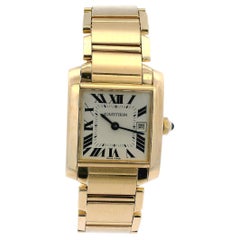 Cartier Tank Française W50014N2 Medium 18K Yellow gold Watch