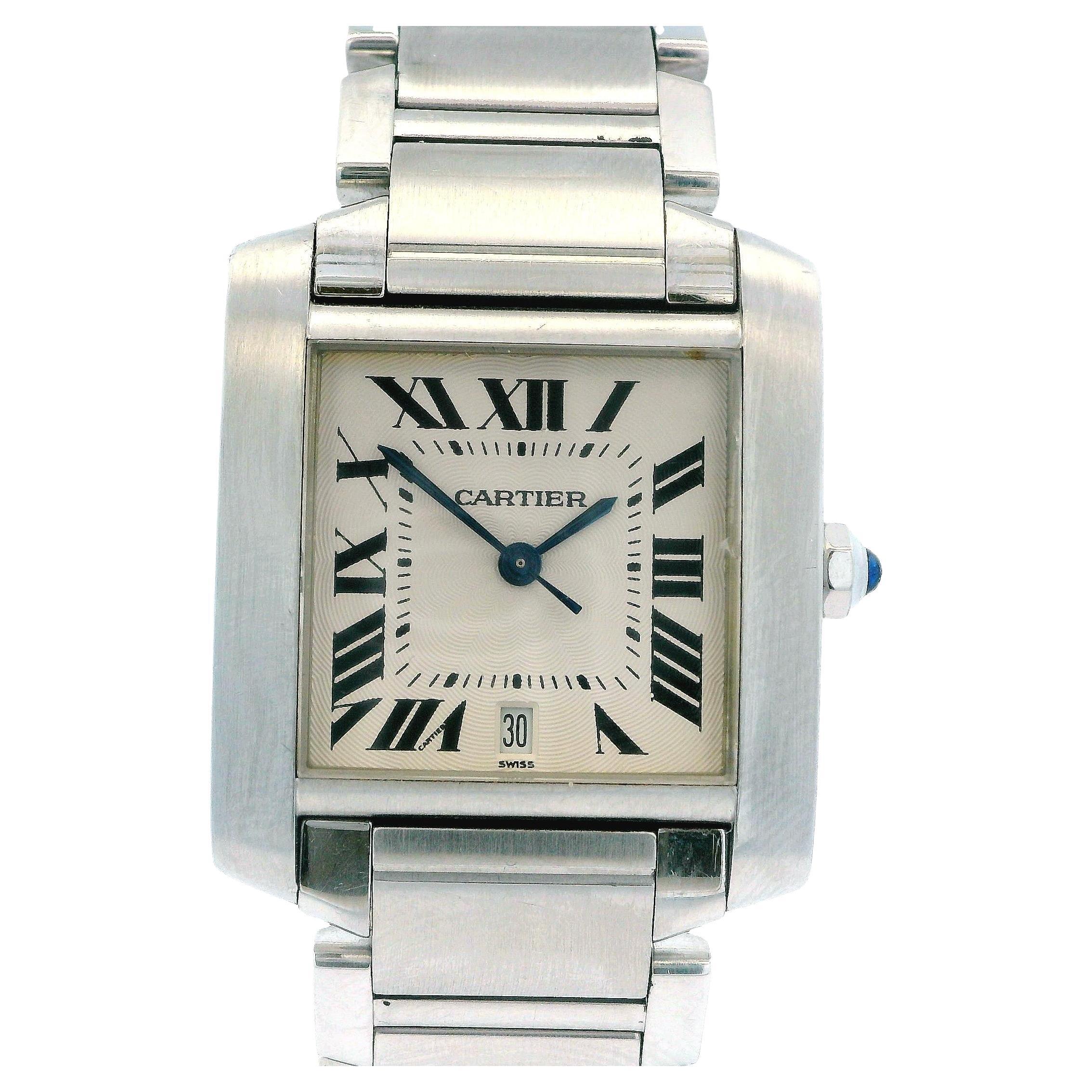 Reloj Cartier Tank Francaise W51002Q3 de acero inoxidable para hombre