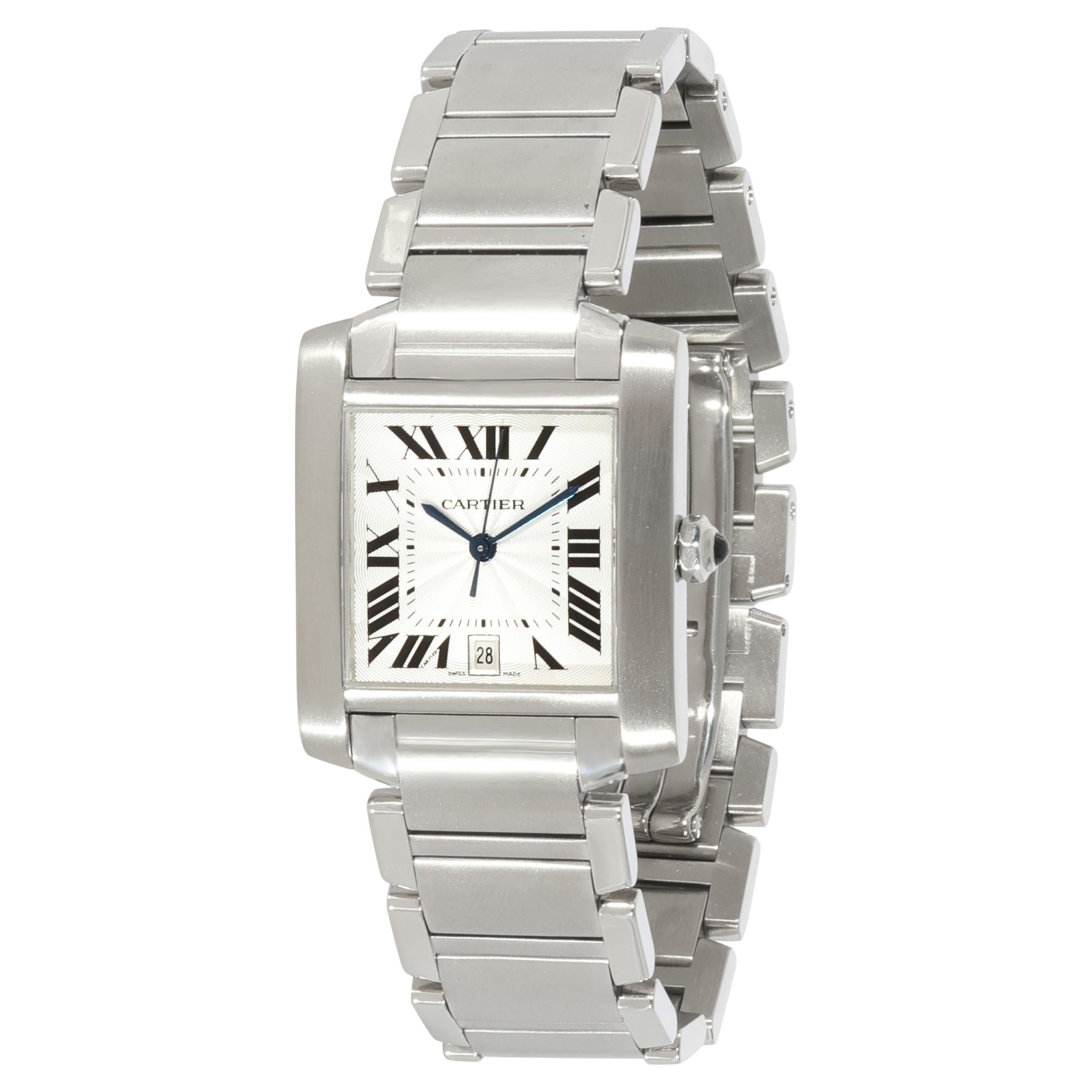 Cartier Tank Francaise W4TA0009 Unisex Watch in Stainless Steel For