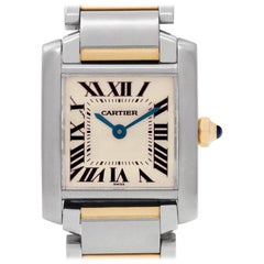 Cartier Tank Francaise W51007Q4, Black Dial, Certified and Warranty