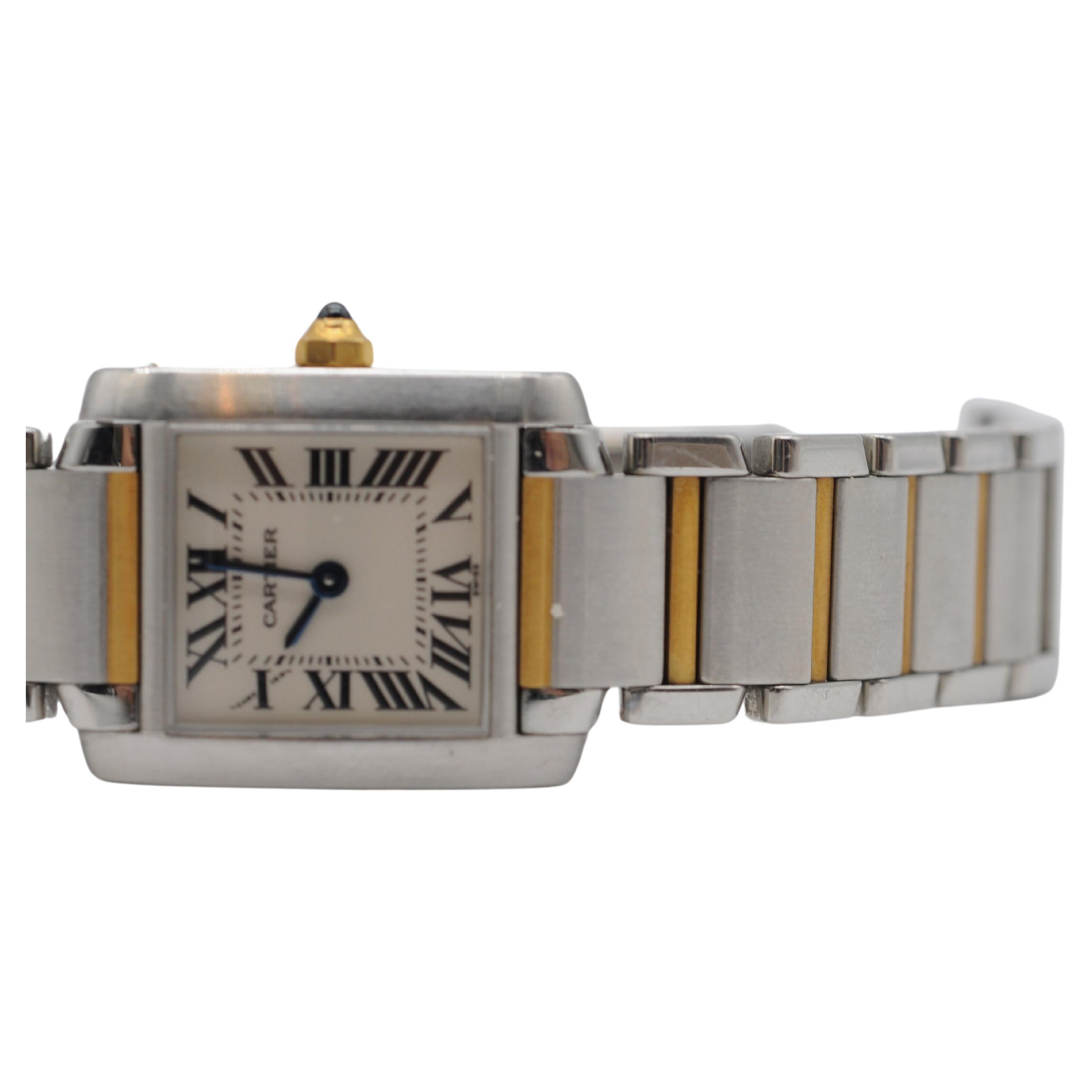 Women's or Men's Cartier Tank Française W51007Q4 For Sale