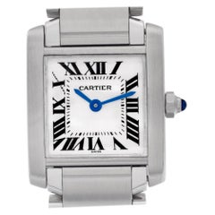 Cartier Tank Francaise W51008Q3, Silver Dial, Certified