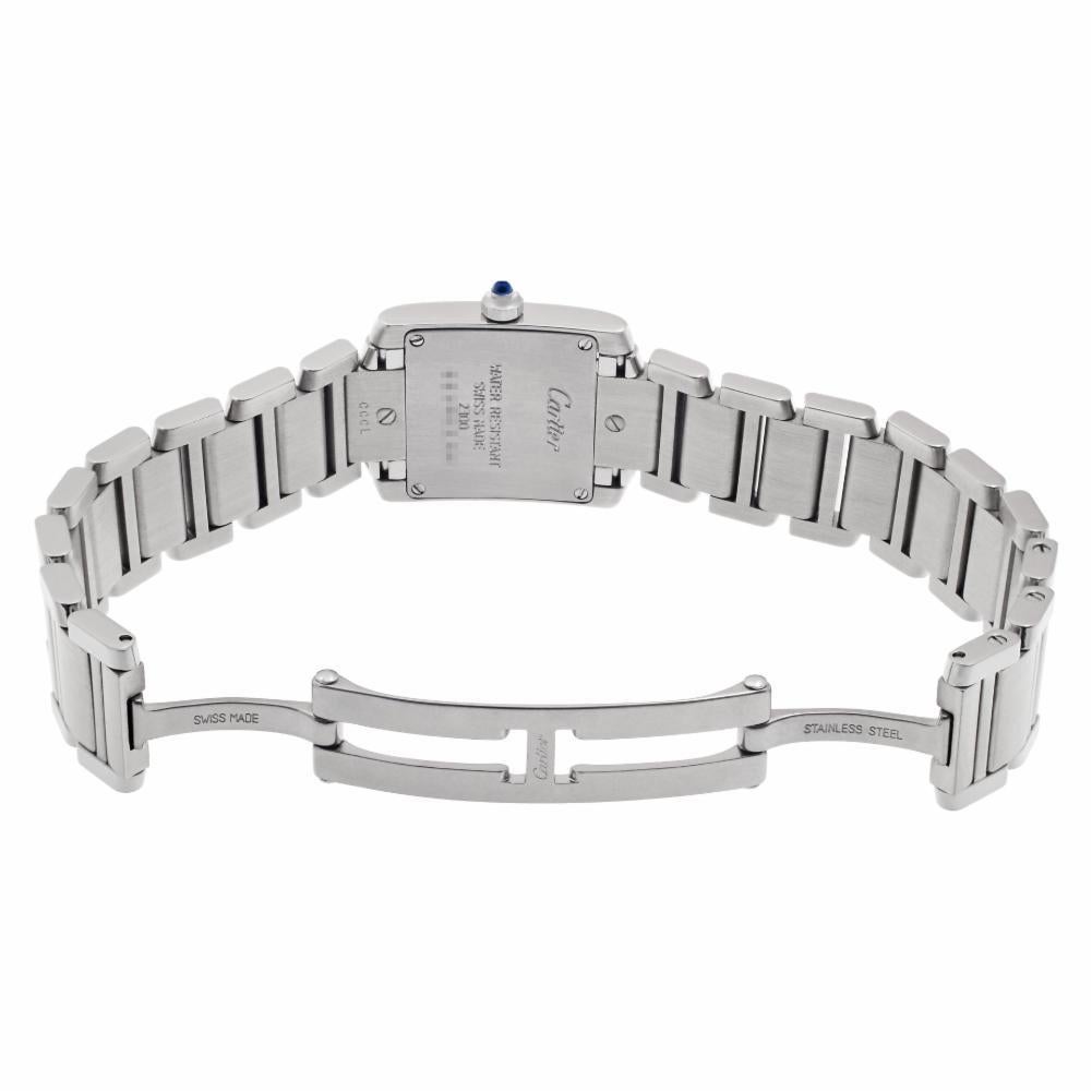 Cartier Tank Francaise W51008Q3, Silver Dial Certified and Warranty 2