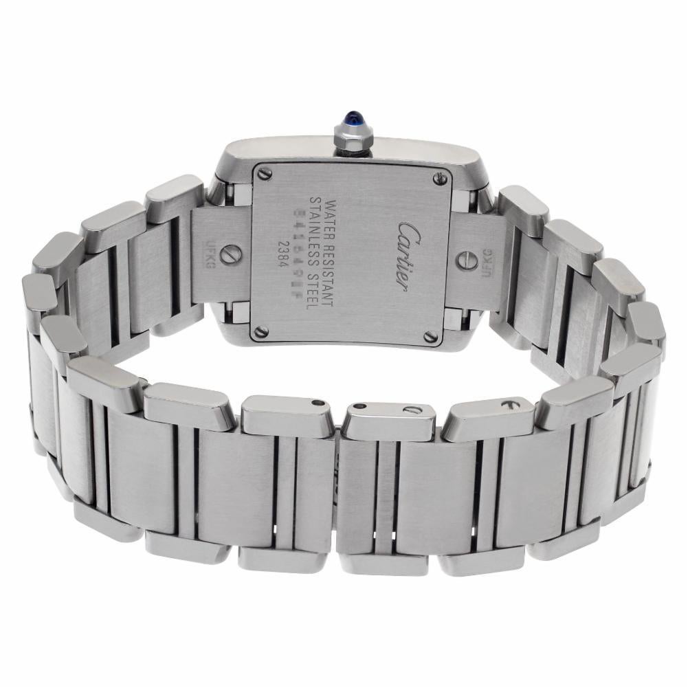Cartier Tank Francaise W51008Q3, Silver Dial, Certified 1