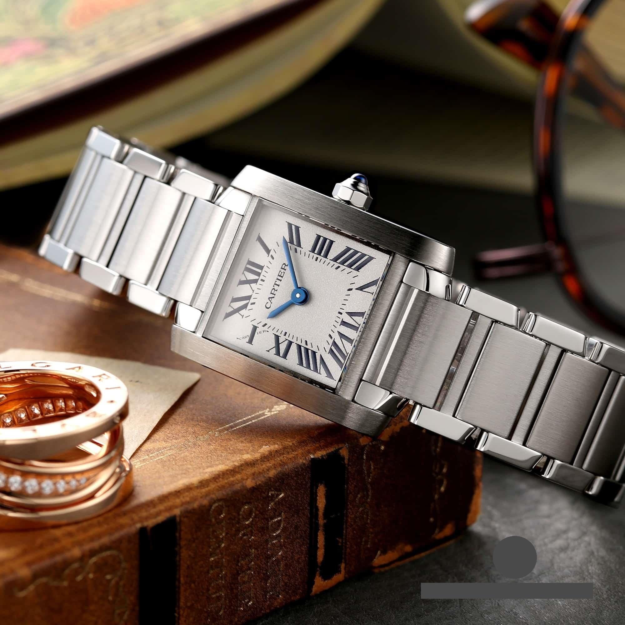 Indulge in the timeless elegance of the Cartier Tank Française W51008Q3, a watch that not only tells time but narrates a story of luxury, precision, and classic style. This exquisite timepiece, designed specifically for women, is a testament to