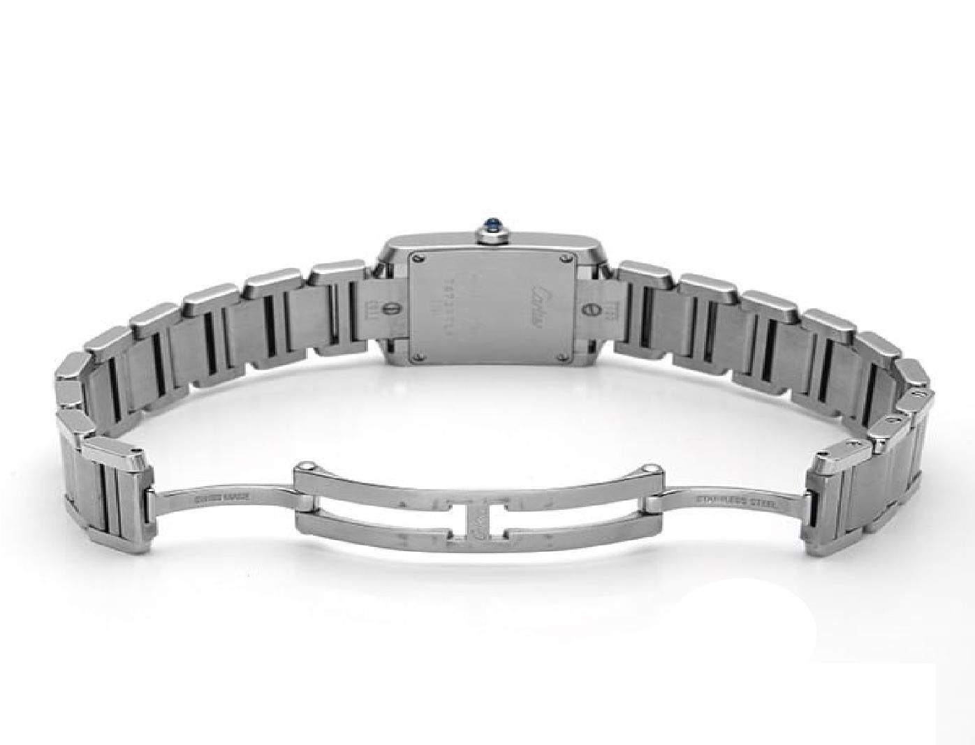Cartier Tank Française W51008Q3 - Elegant Ladies' Quartz Watch, Stainless Steel 2
