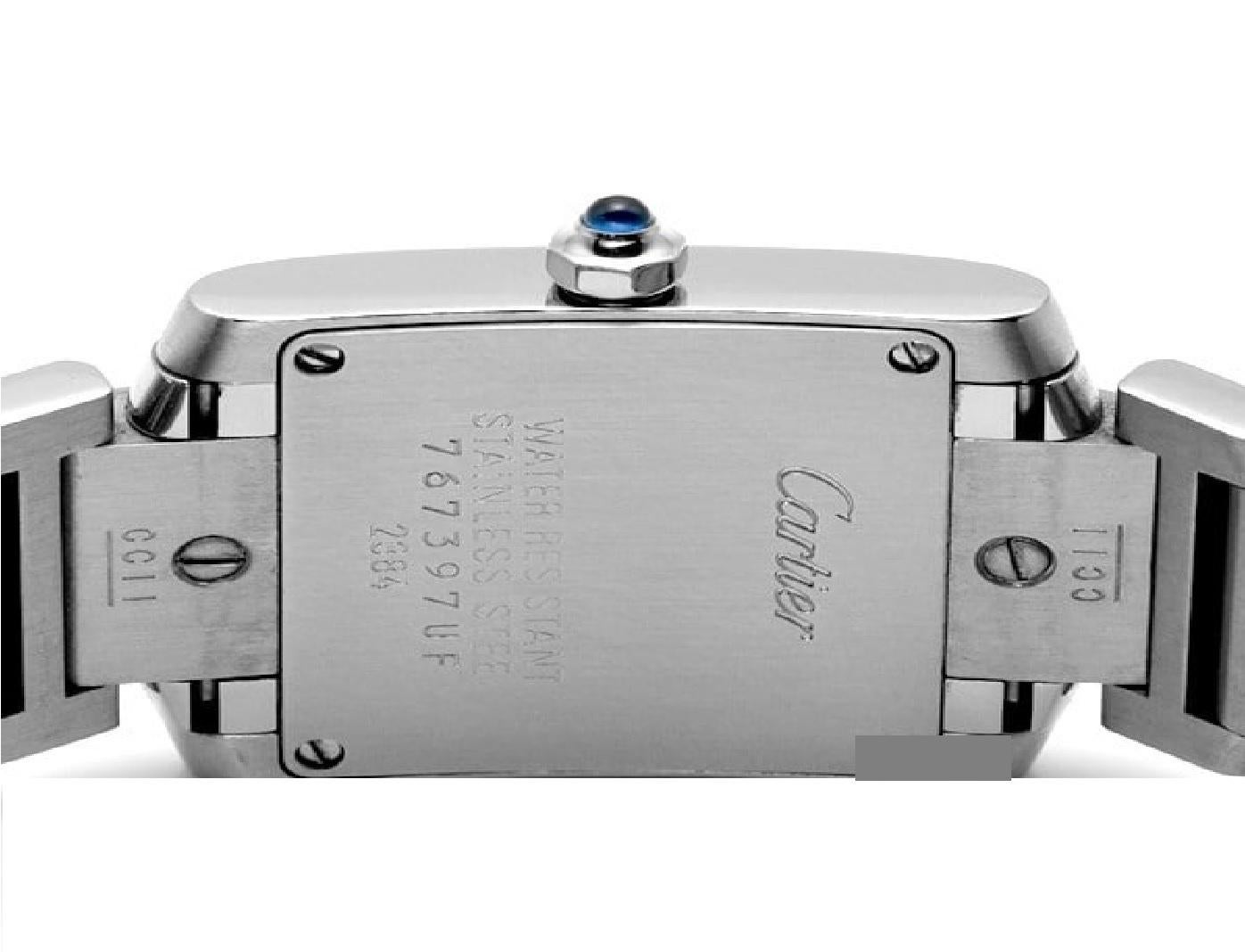 Cartier Tank Française W51008Q3 - Elegant Ladies' Quartz Watch, Stainless Steel 3