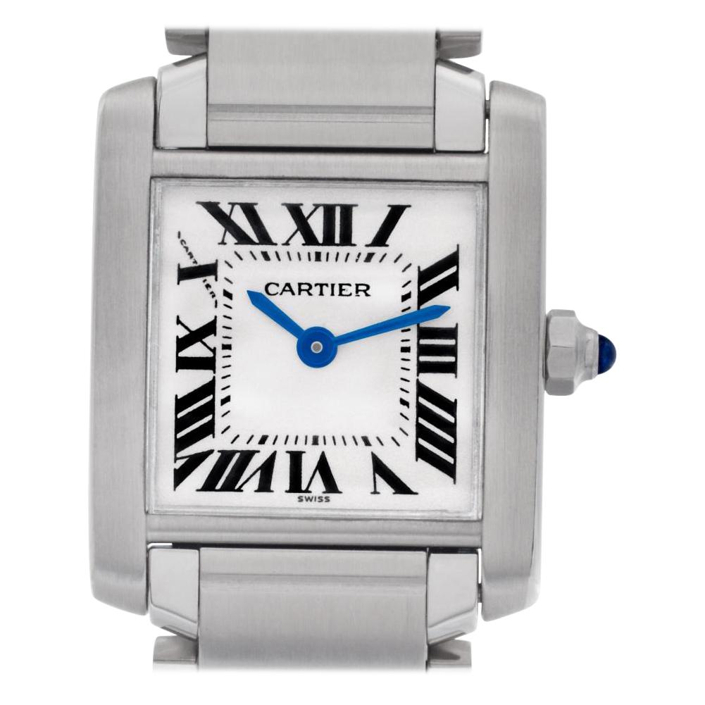Cartier Tank Francaise W51008Q3, Silver Dial Certified and Warranty
