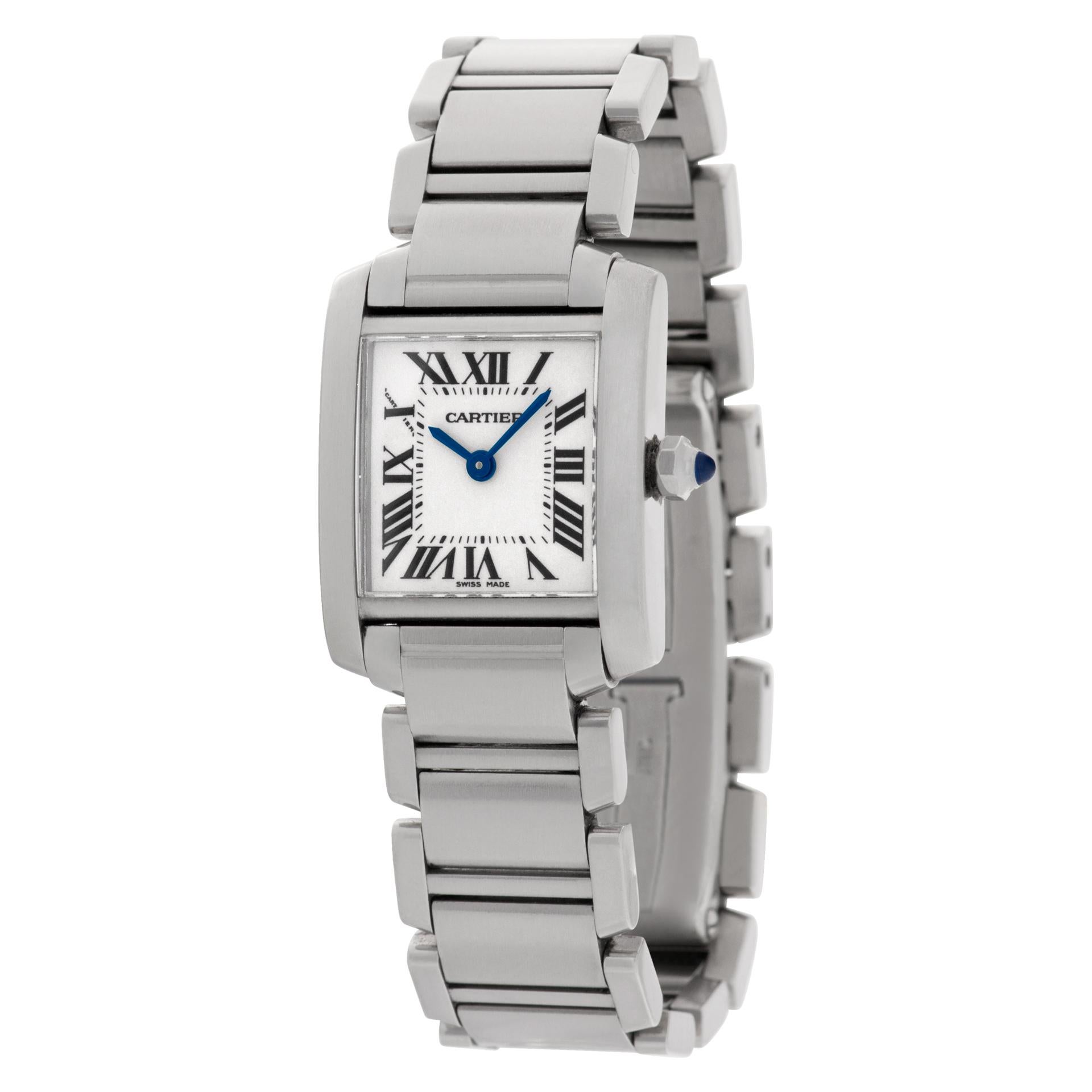 Cartier Tank Francaise in stainless steel. Quartz. Case size 20.5mm. Ref W51008Q3. Fine Pre-owned Cartier Watch.   Certified preowned Classic Cartier Tank Francaise W51008Q3 watch is made out of Stainless steel on a Stainless Steel bracelet with a