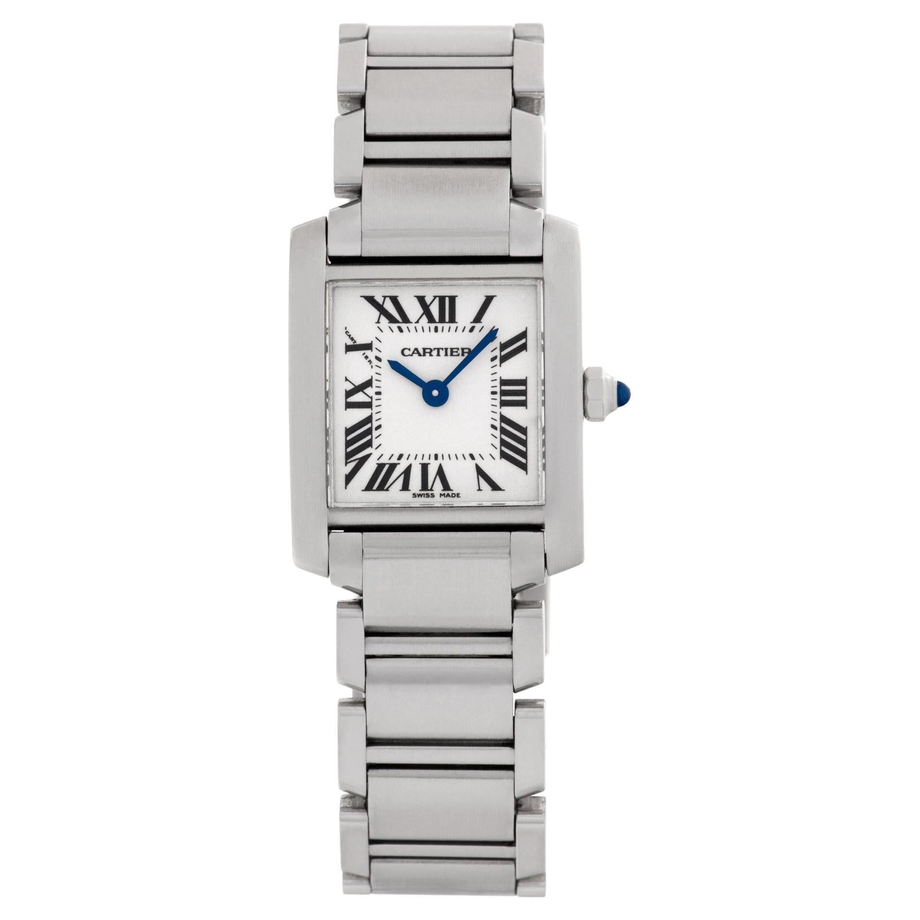 Cartier Tank Francaise W51008Q3 Stainless Steel Ivory Dial Quartz Watch