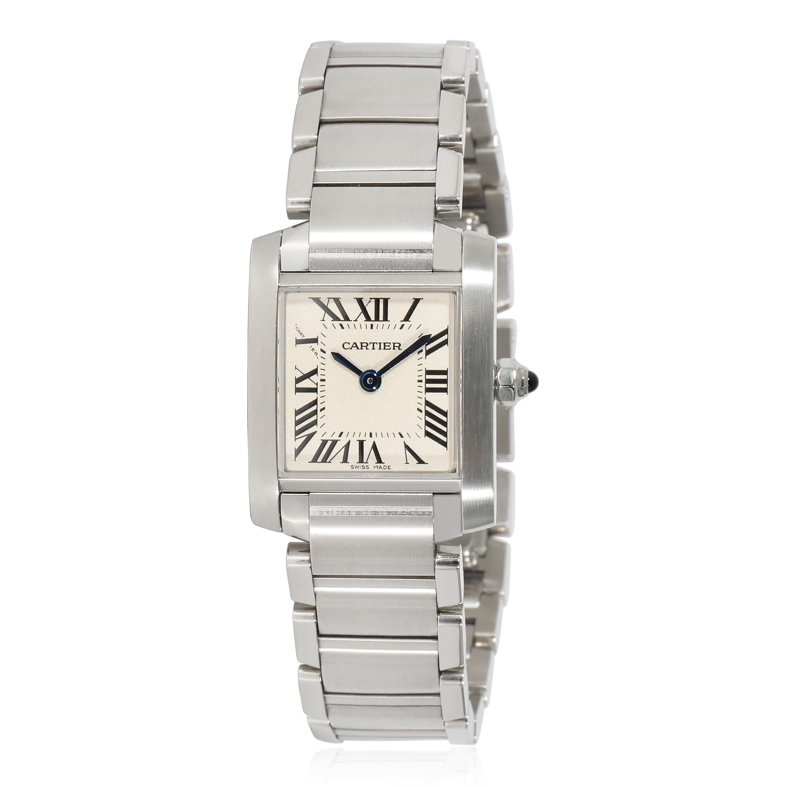 Cartier Tank Francaise W51008Q3 Women's Watch in  Stainless Steel 1