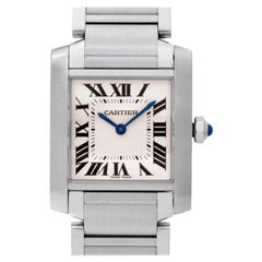 Cartier Tank Francaise W51011Q3, Beige Dial, Certified and Warranty