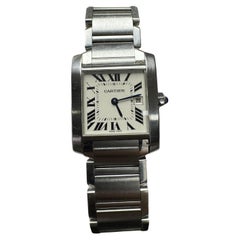 Cartier Tank Francaise W51011Q3 Midsize Steel Ladies Watch
