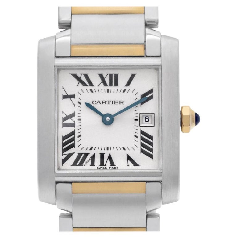 Cartier Tank Francaise W51012Q4, Case, Certified and Warranty For Sale ...
