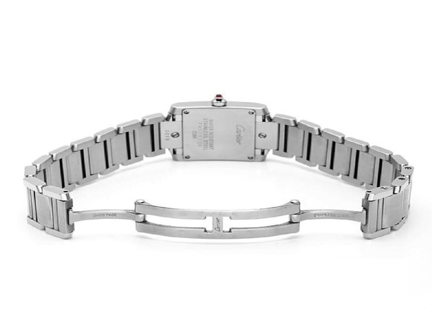 Cartier Tank Française W51028Q3 Ladies' Watch - Elegant Steel Quartz 2