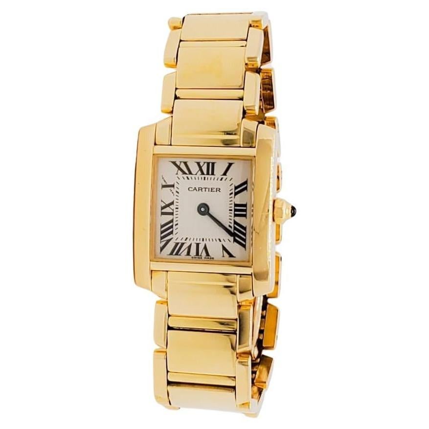 Cartier Tank Francaise Watch 18k Yellow Gold