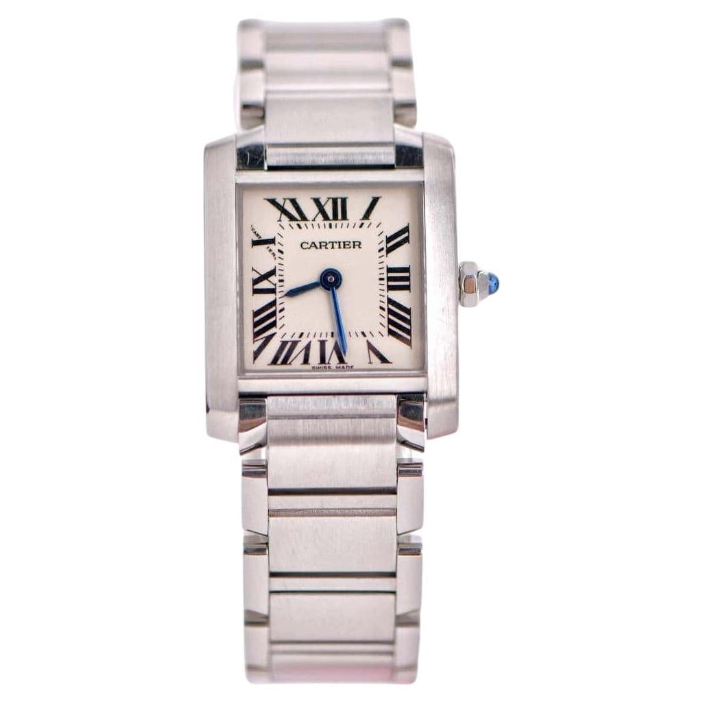 Cartier Tank Française Watch Small Model W51011Q3 For Sale
