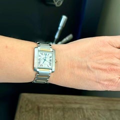 Cartier Tank Francaise Watch Two Tone Large Model W51005Q4 Original Papers Pouch