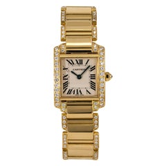 Cartier Tank Francaise WE1001RG, Off-White Dial, Certified