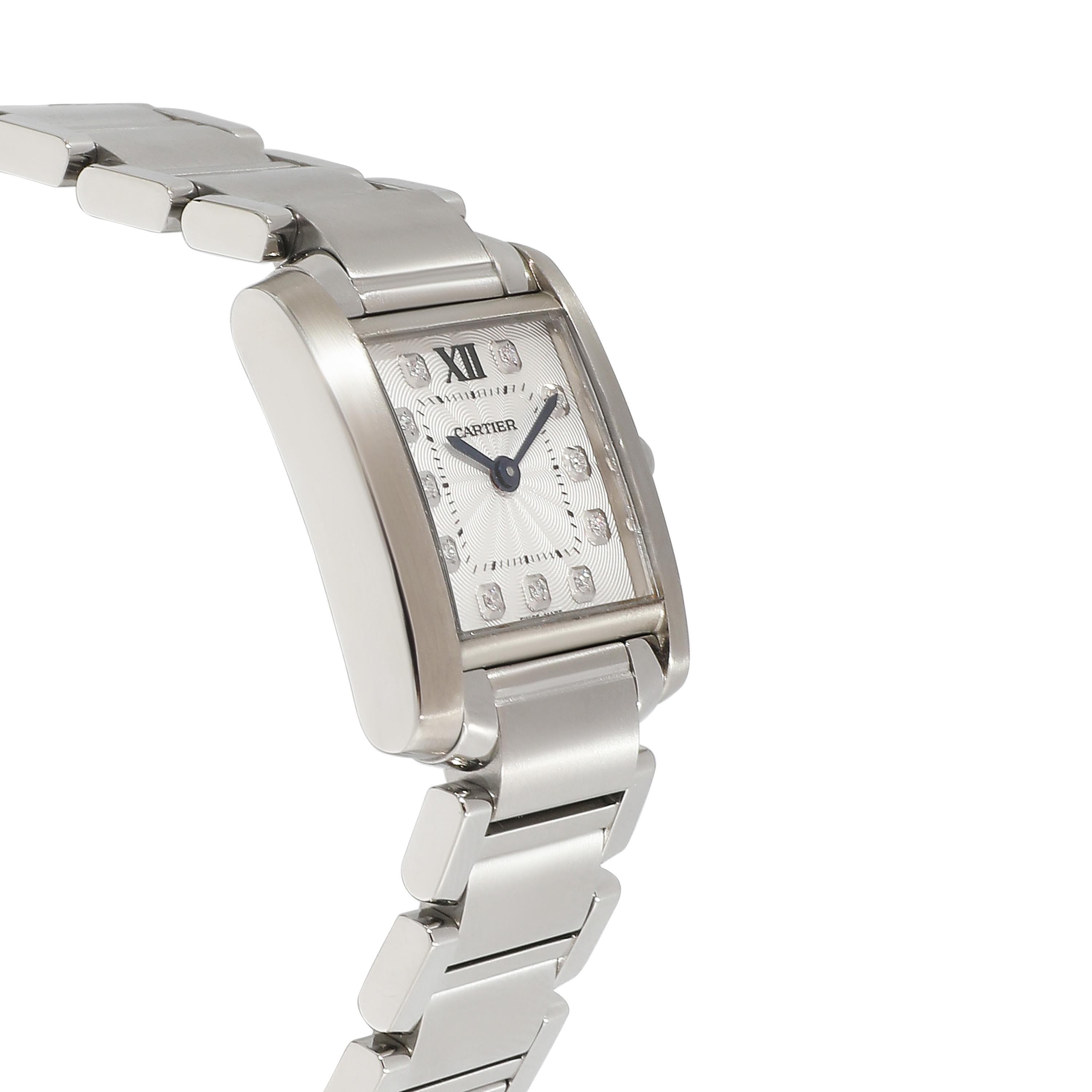 Cartier Tank Francaise WE110006 Women's Watch in  Stainless Steel 1