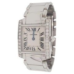 Cartier Tank Française White Gold and Diamond Ladies Watch