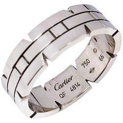 Cartier Tank Francaise White Gold Band Ring