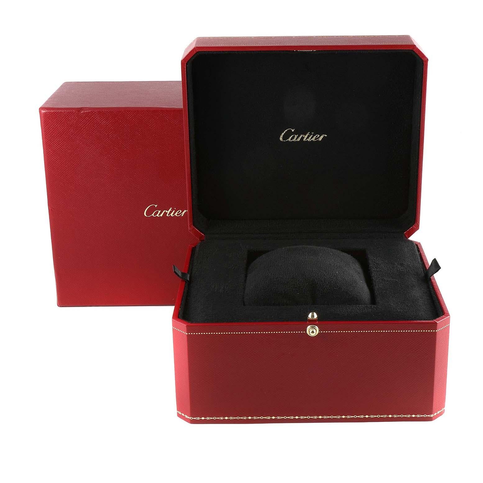 Cartier Tank Francaise White Gold Diamond Ladies Watch WE1002S3 1