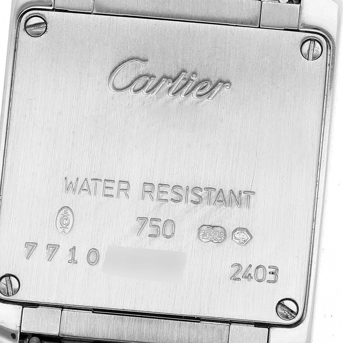 Cartier: WE1002S3 Damenuhr Tank Francaise aus Weißgold mit Diamanten 3