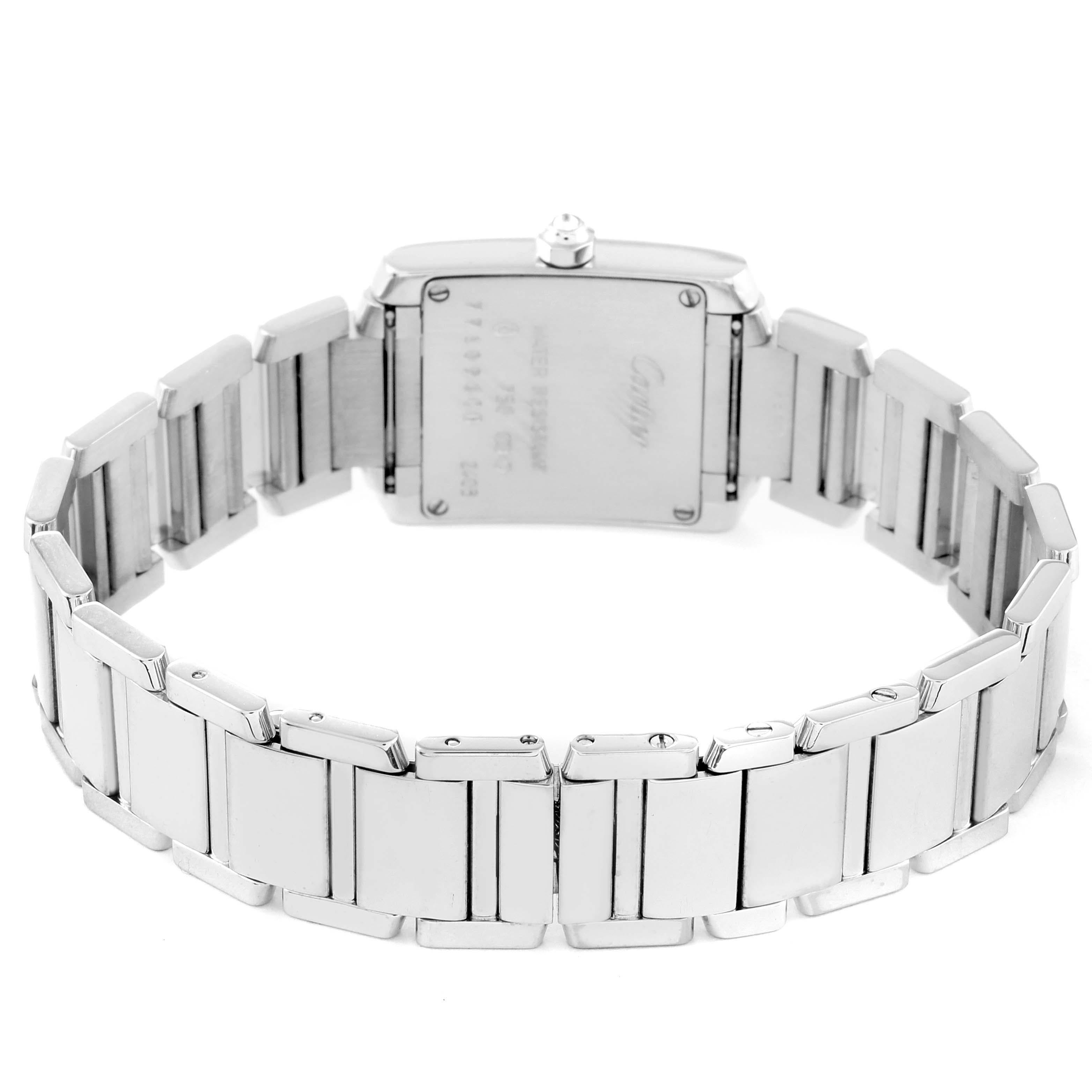 Cartier: WE1002S3 Damenuhr Tank Francaise aus Weißgold mit Diamanten 4