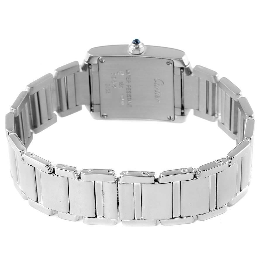 Women's Cartier Tank Francaise White Gold Quartz Ladies Watch W50012S3