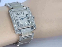 Cartier - Tank Francaise Weißgold mit Diamanten