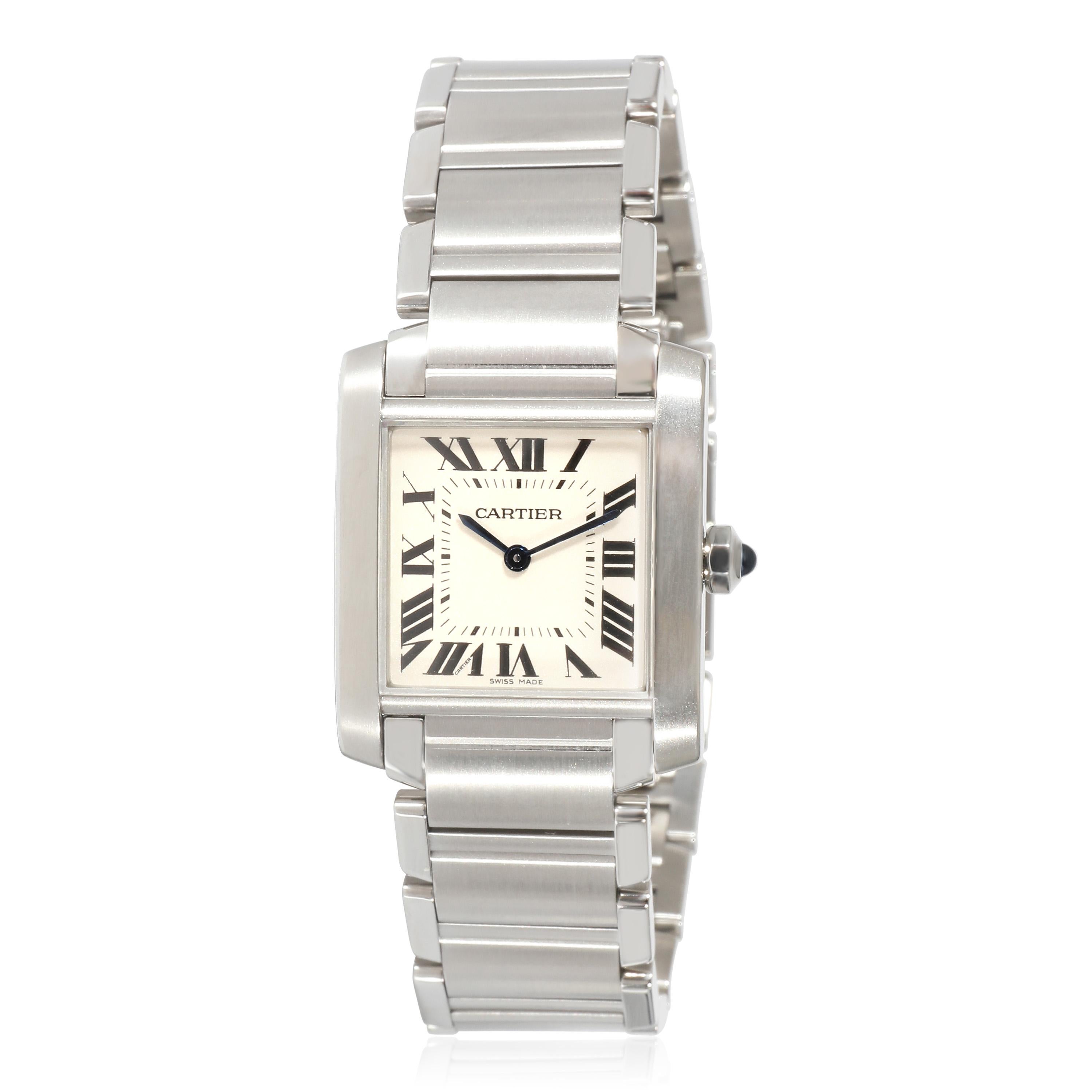 Cartier: Unisex-Uhr Tank Francaise WSTA0005  Rostfreier Stahl 1