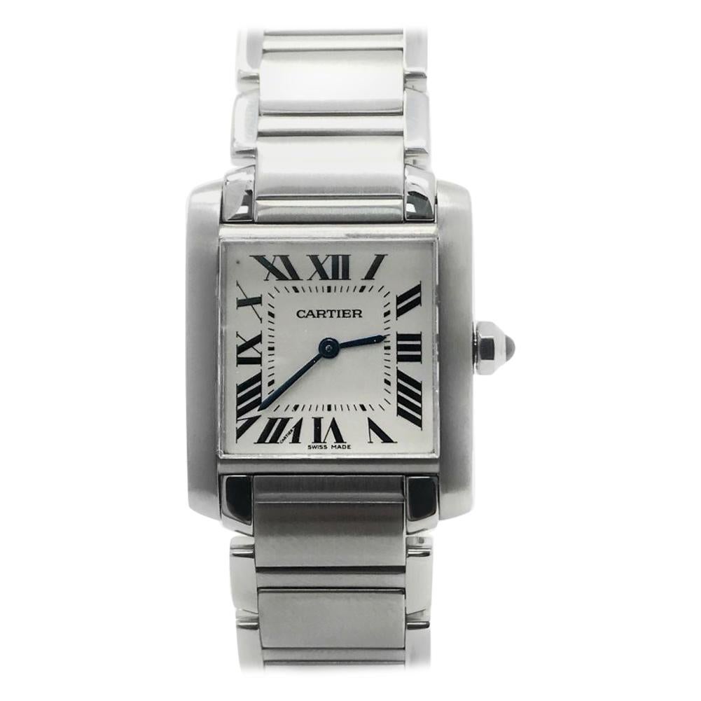 Cartier Tank Francaise Wsta0005 With Silver Dial For Sale