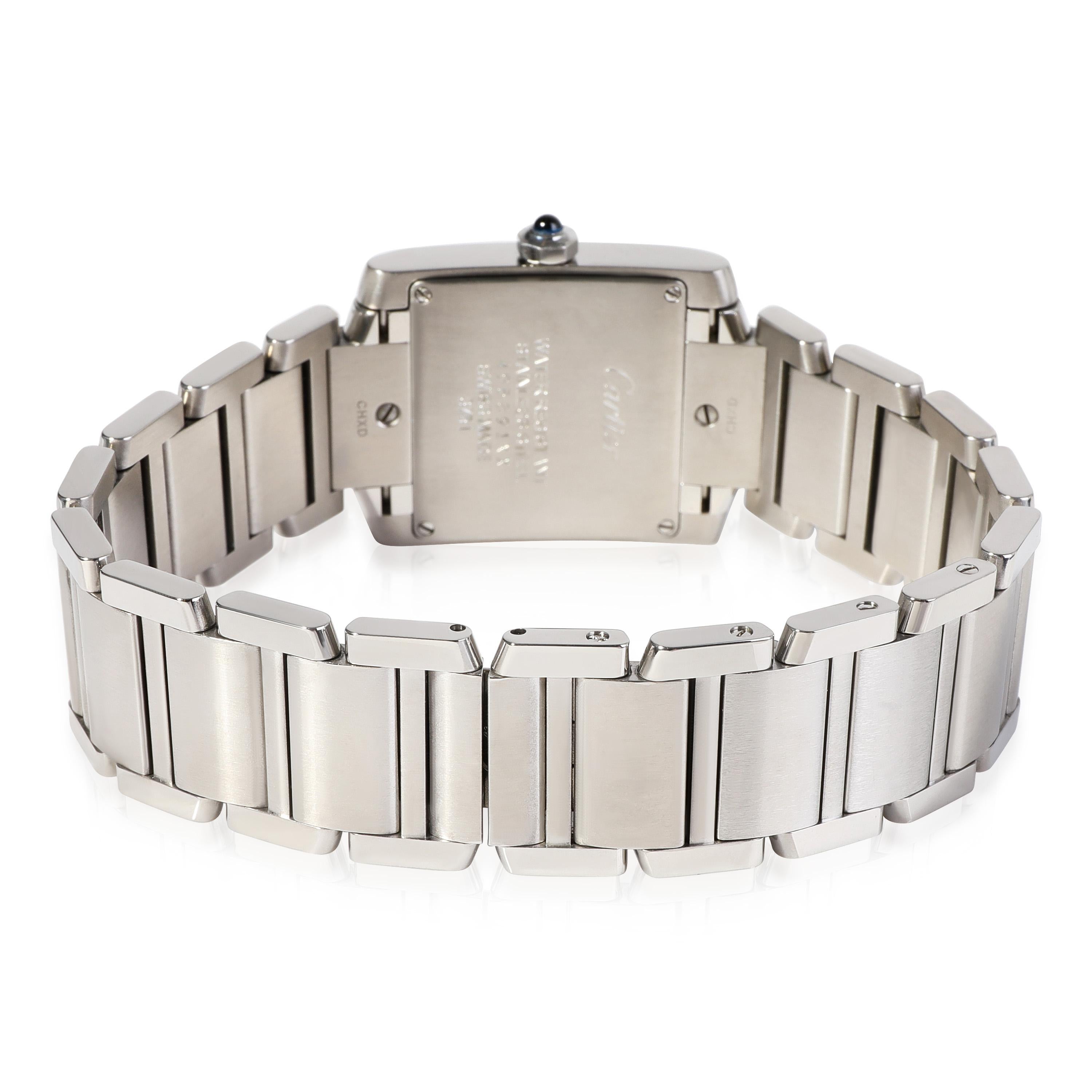 Cartier: Edelstahl-Damenuhr Tank Francaise WSTA0005 1
