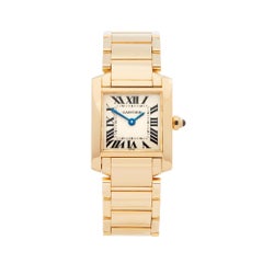 Retro Cartier Tank Francaise Yellow Gold 1820 or W50002N2