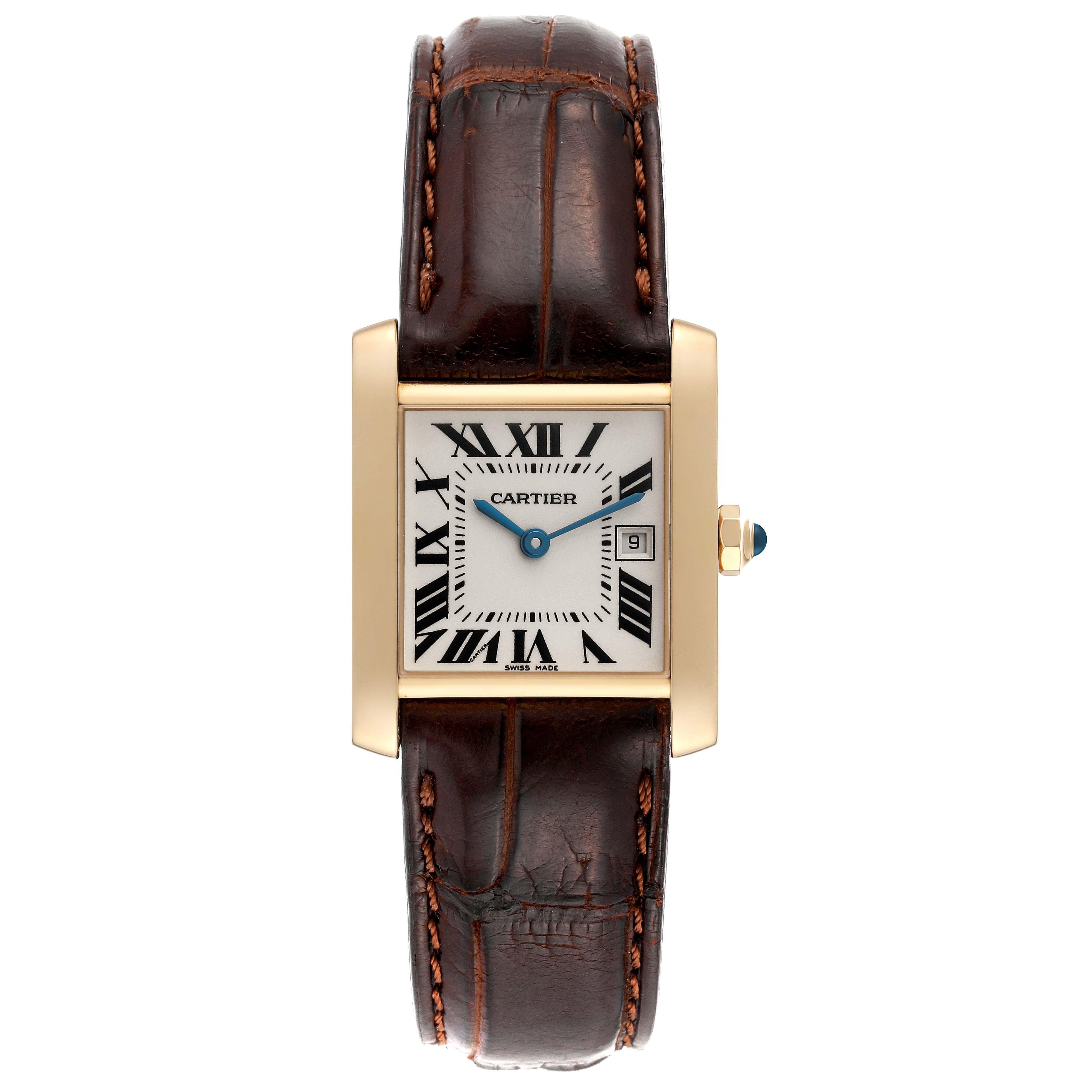 Women's Cartier Tank Francaise Yellow Gold Ladies Watch W5001456