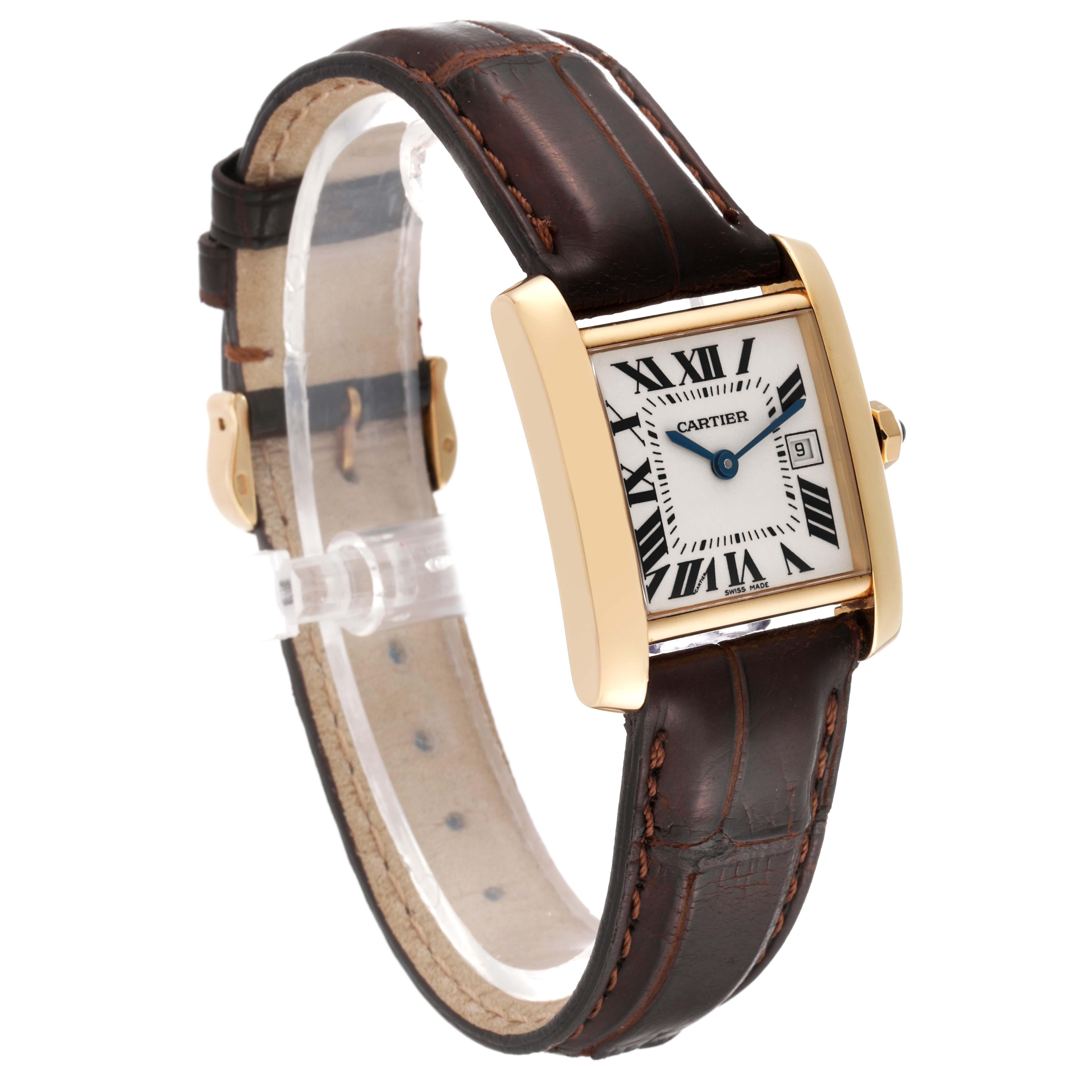 Cartier Tank Francaise Yellow Gold Ladies Watch W5001456 1