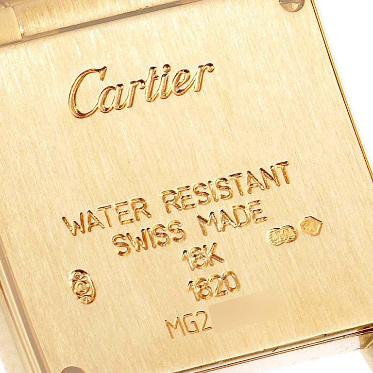 Cartier Tank Francaise Yellow Gold Quartz Ladies Watch W50002N2 2